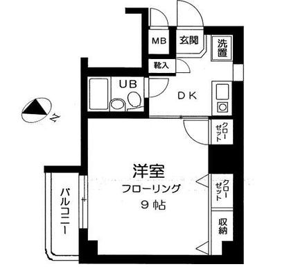 東京都北区滝野川２丁目 賃貸マンション 1DK