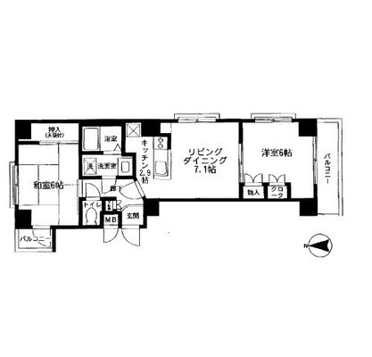 東京都板橋区板橋１丁目 賃貸マンション 2LDK