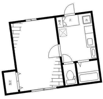 お茶の水女子大学 アパート 1K