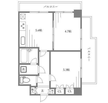 お茶の水女子大学 マンション 2K