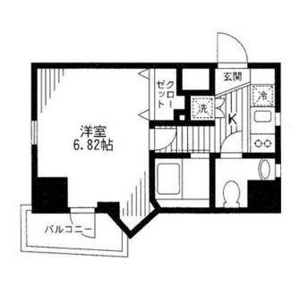 東京都新宿区早稲田鶴巻町 賃貸マンション 1K