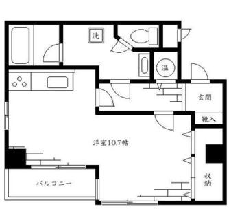 東京都文京区春日１丁目 賃貸マンション 1R